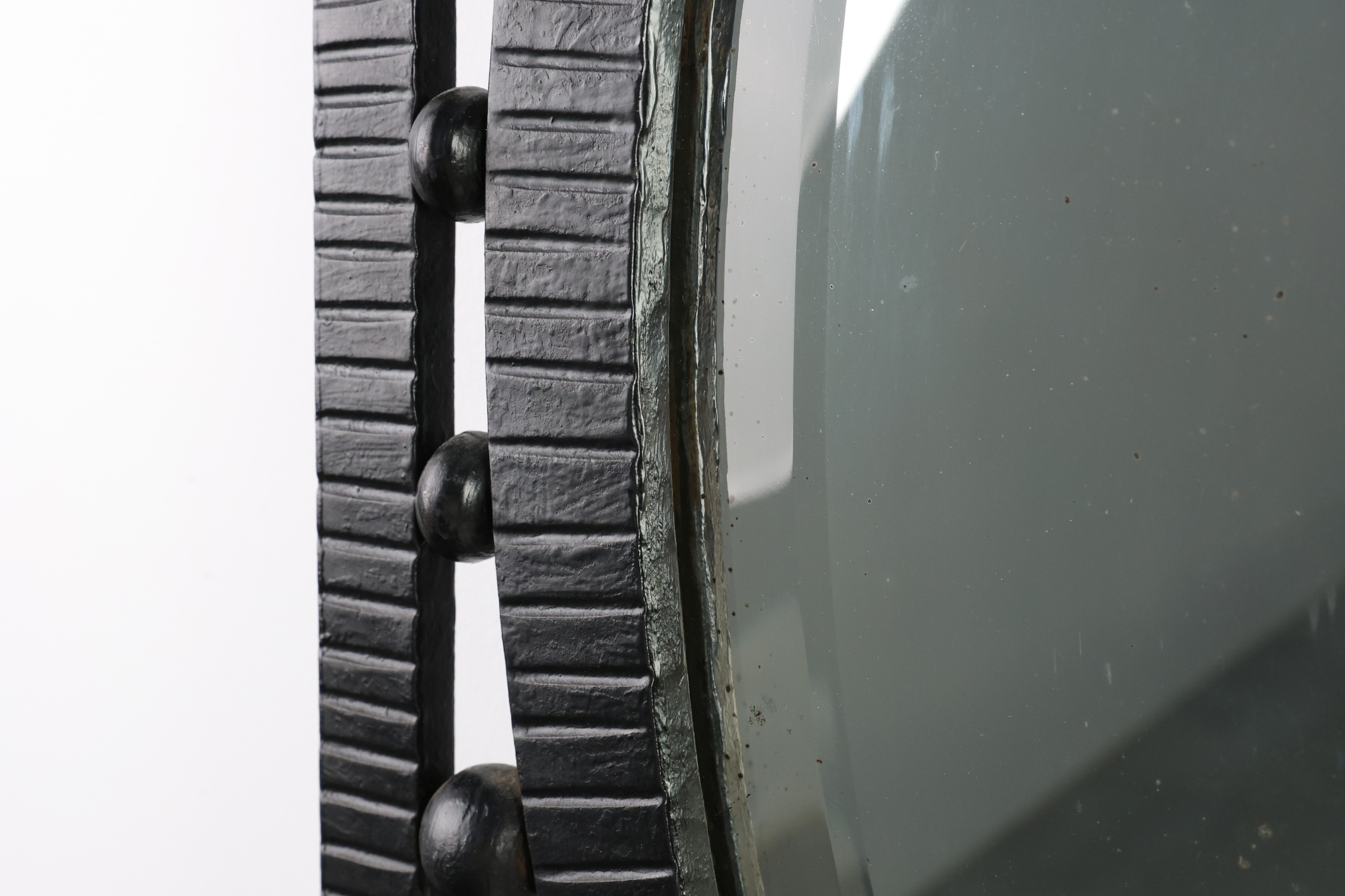 Art Deco Wrought Iron Mirror, France, 1925thumbnail